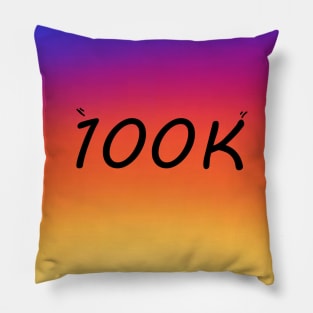 100K followers instagram Pillow