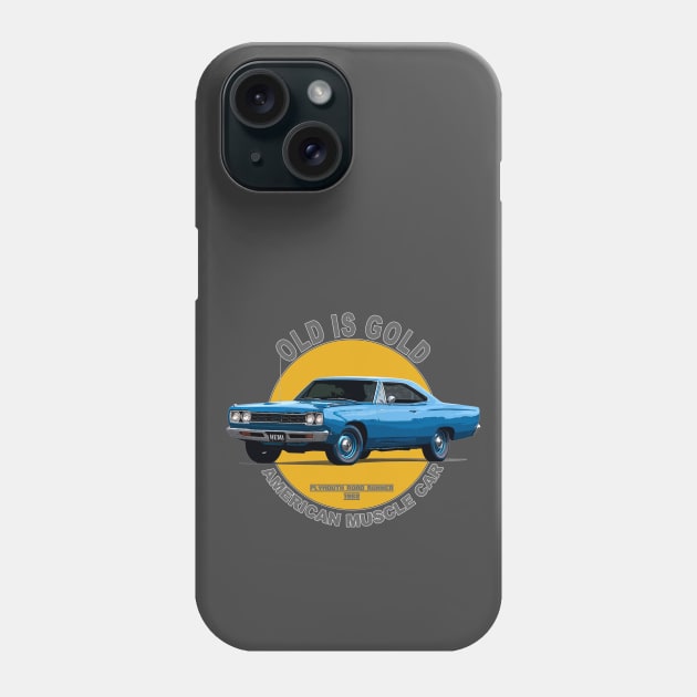 Plymouth Road Runner American Muscle Car 60s 70s Old is Gold Phone Case by Jose Luiz Filho