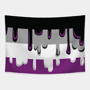 Dripping Asexual Pride Tapestry