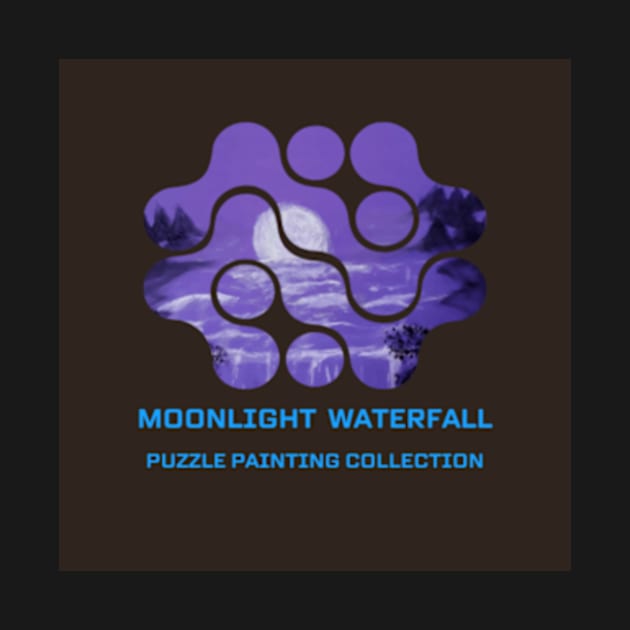 moonlight waterfall by Hlia studio18