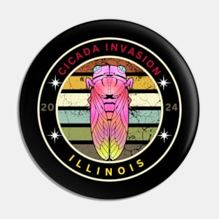 cicada 2024 Illinois Pin