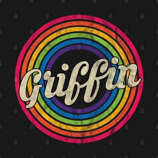 Griffin - Retro Rainbow Faded-Style by MaydenArt