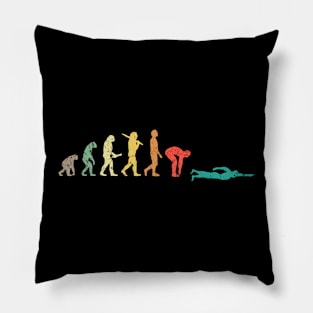 Swimming Evolution Pillow