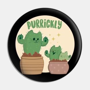 Purrickly Succulent Kitties Pin