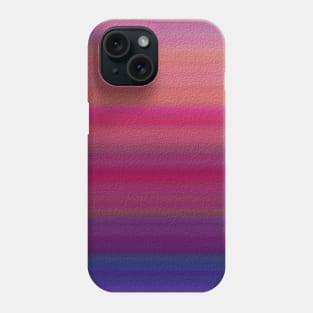 Pink Purple Blue Gradient Horizontal Stripes Abstract Pattern Phone Case