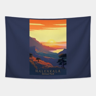 Haleakala National Park Travel Poster Tapestry