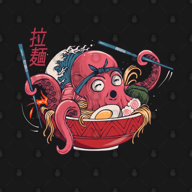 Octopus ramen food by semburats