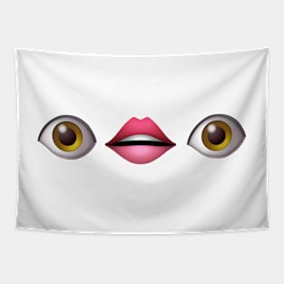 eye lip eye Tapestry
