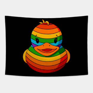 Rainbow Rubber Duck Tapestry