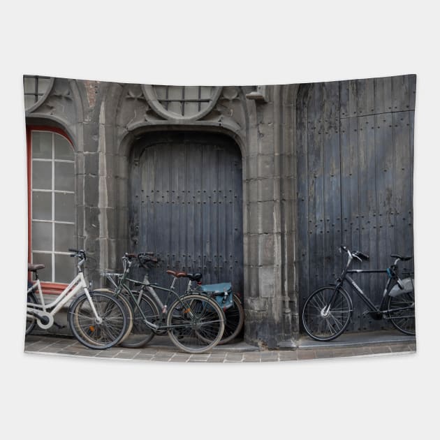 Bikes Aplenty Tapestry by Memories4you