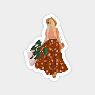 Plant Lady Shopping 2 Magnet