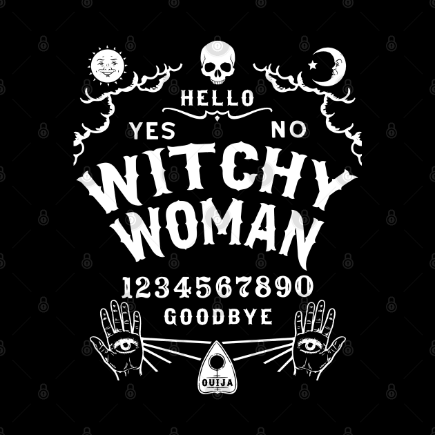 Witchy Woman Wiccan Ouija Board by Tshirt Samurai