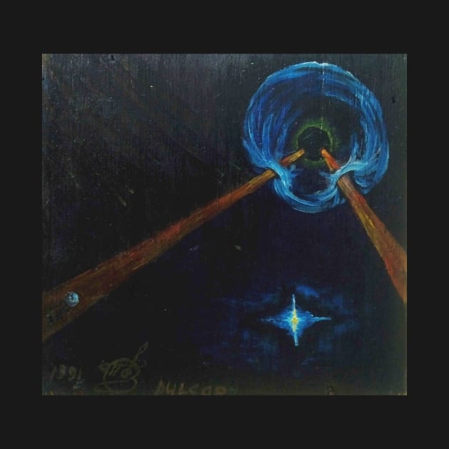 Oil Painting - Pulsar. 1991 by IgorPozdnyakov
