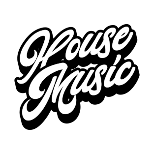 HOUSE MUSIC  - Just Signature (black) T-Shirt