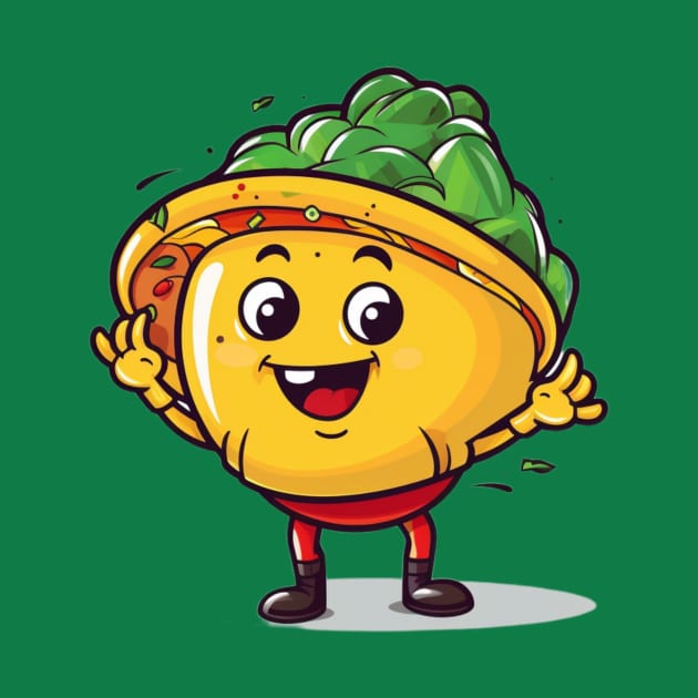 kawaii Taco cehees T-Shirt cute potatofood funny by nonagobich