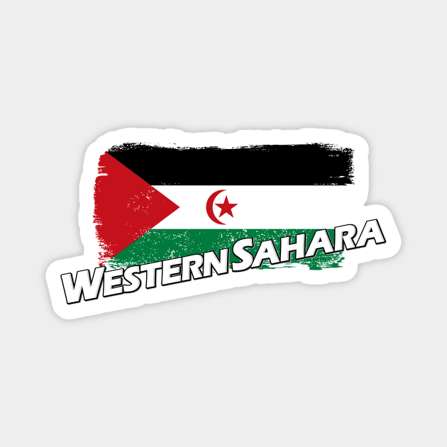 Western Sahara flag Magnet by PVVD