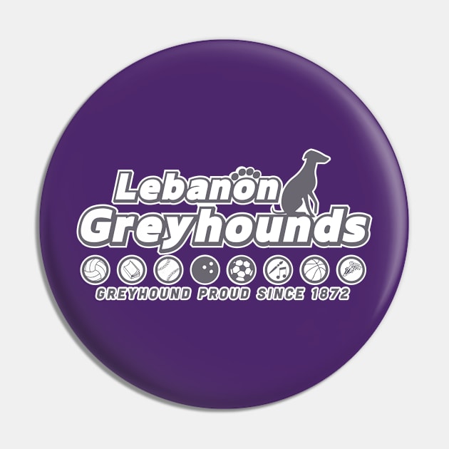 Greyhound Pride Pin by BRICHstudiosShop