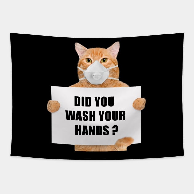 Did You Wash Your Hands Cute Germaphobe Funny Germ Tapestry by KiraT