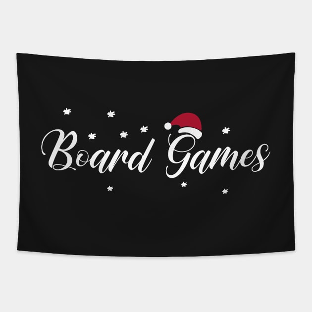 Board Games Christmas Hat - Board Game Design - Gaming Art Tapestry by MeepleDesign