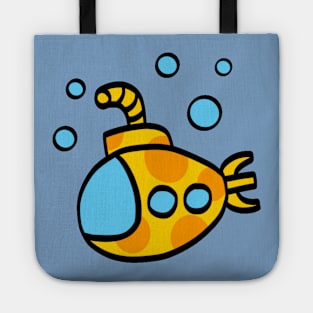 Yellow Submarine Cartoon Tote