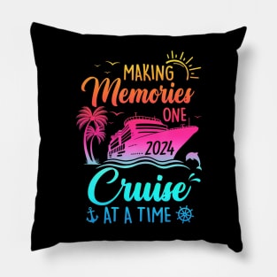 Family Cruise 2024 Making Memories One Cruise At A Time Pillow