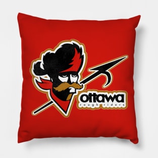 Defunct Ottawa Rough Riders Football Pillow