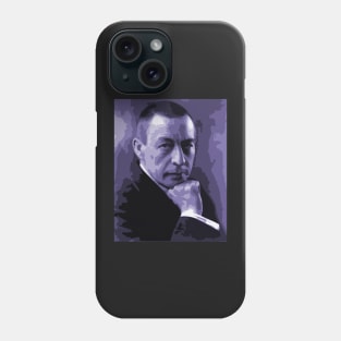 Sergei Rachmaninoff Vector Art Portrait Phone Case