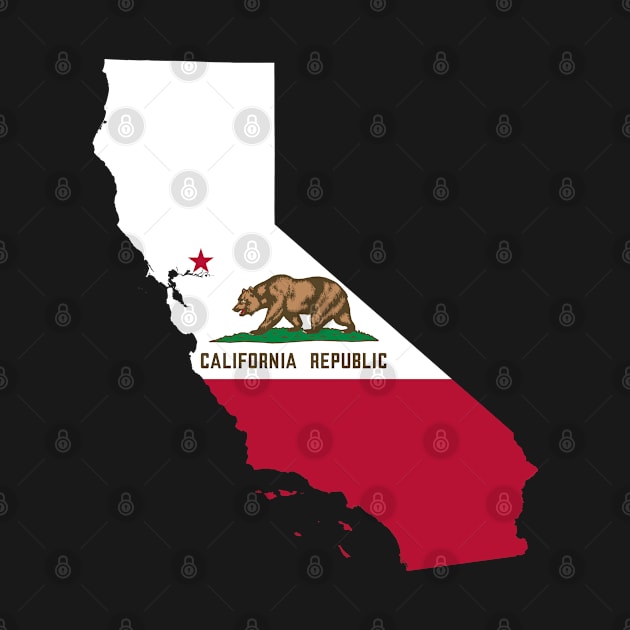 California Flag Map by Historia