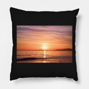 Dreamy Ocean Sunset Pillow