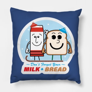 Milk and Bread Snowstorm Buddies Pillow