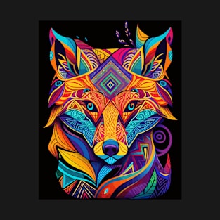 DMT Art Shamanic Fox T-Shirt