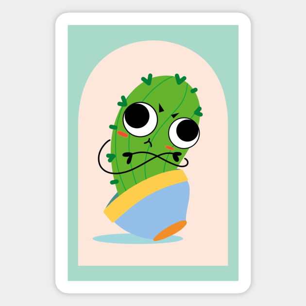 Cactus with Googly Eyes - Cactus Cartoon - Magnet | TeePublic Cactus with Googly Eyes - Cactus Cartoon - Magnet | TeePublic
