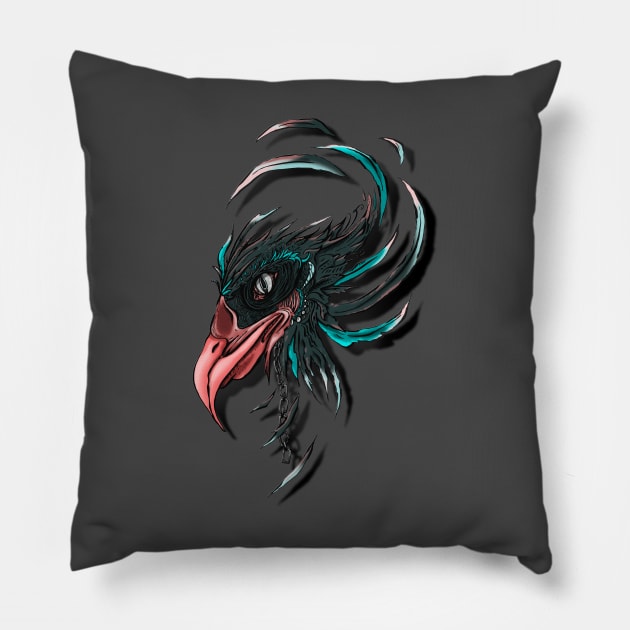 Harpy Pillow by Jarrodjvandenberg