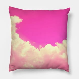 Head In The Clouds Pink Japanese Kanji Design Pillow