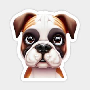 Fur-ever American Bulldog Magnet