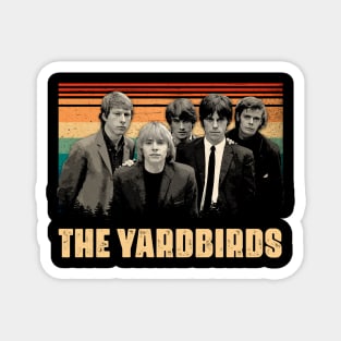 Yardbirds Journey Embrace the Influential Music Evolution and Rock 'n' Roll Innovations of the Band on a Tee Magnet