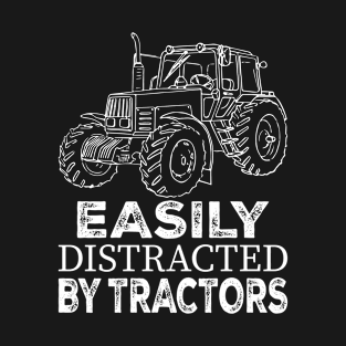 Easily Distracted by Tractors T-Shirt