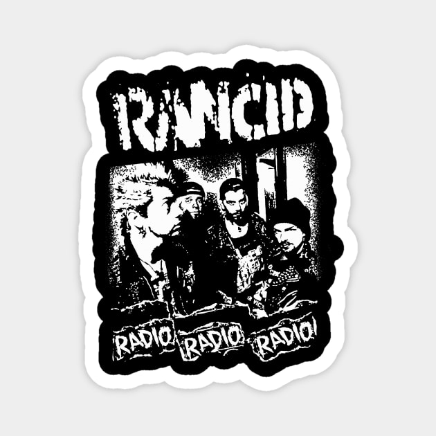 Rancid radio stencil Magnet by Lartswear