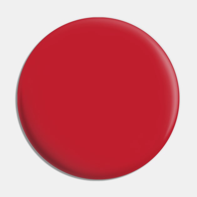 Pretty Simple Solid Dark Red Pin by GDCdesigns