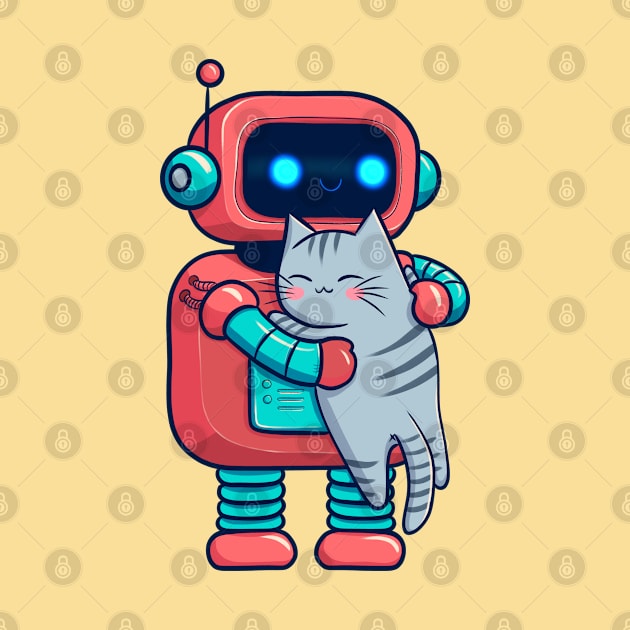 Robotic Hug: Furry cat Friend by Verbinavision