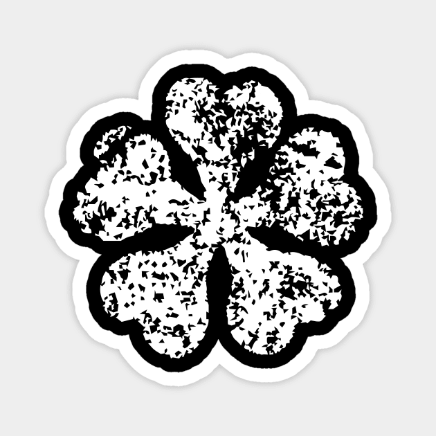 GRAYSCALE CLOVER Magnet by B&E