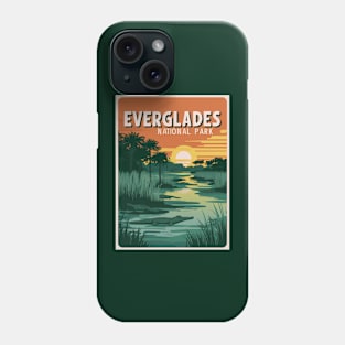 Retro Everglades National Park Poster Phone Case