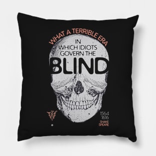 Skull Shakespeare Gifts Cool Literature Quotes Design Pillow