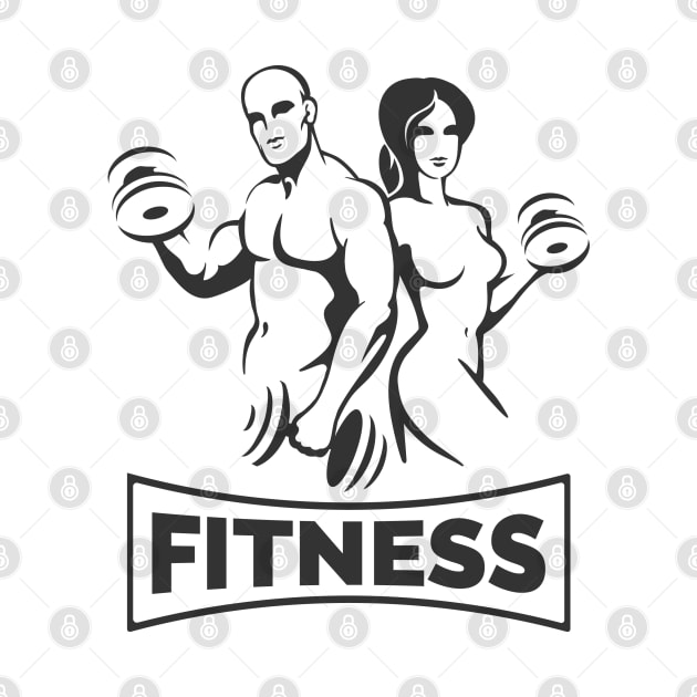 Training Bodybuilders Fitness Emblem by devaleta