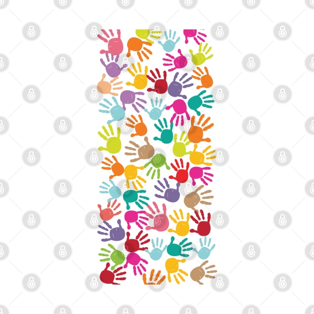 Colorful baby handprint by GULSENGUNEL