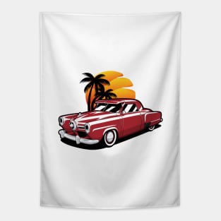 Red Studebaker Champion Coupe Tapestry