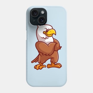 Cute Eagle Folding Arms Cartoon Phone Case