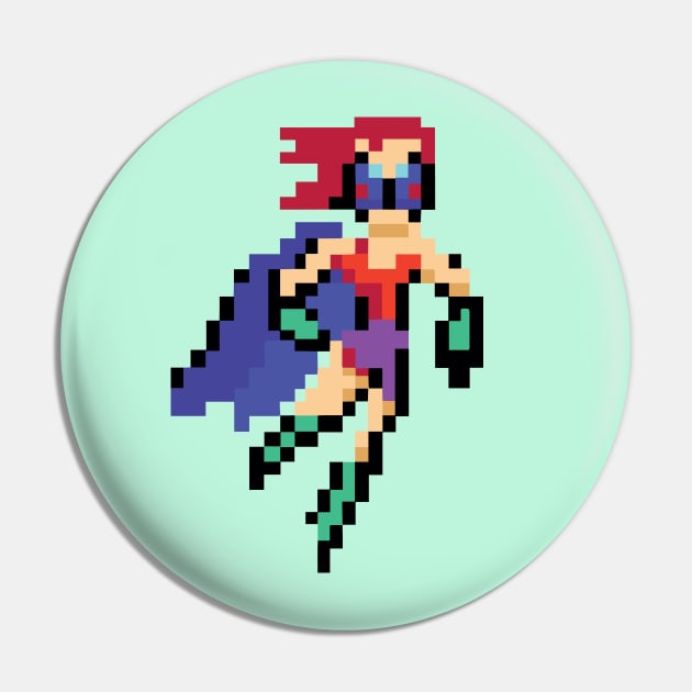 Superheroine Julia Pin by wamtees