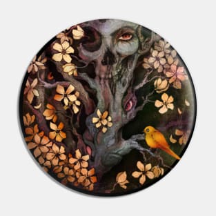 Orange Bird Pin