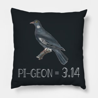 funny pigeon pi Pillow